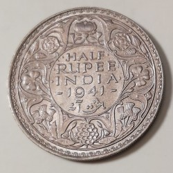 INDIA HALF RUPEE 1941  UNC/aUNC 